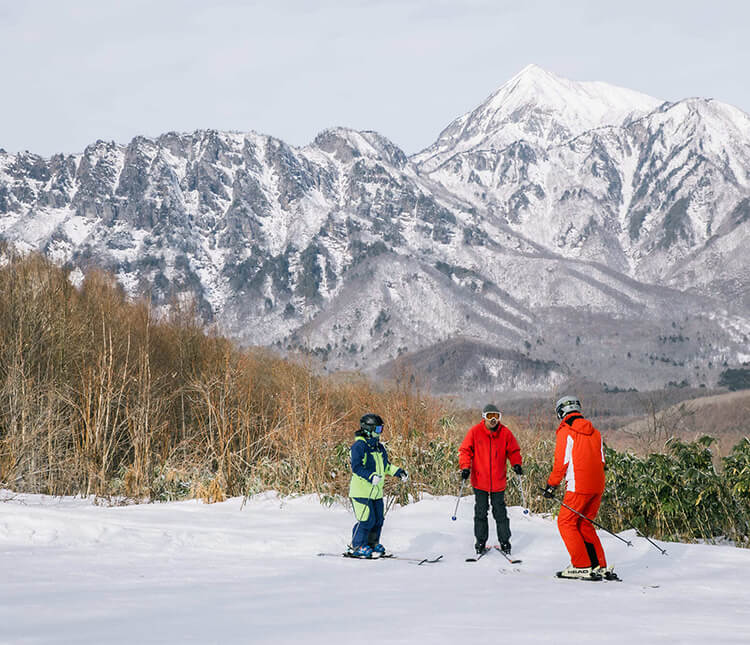 スキー・スノーボードグループ1日レッスン付き プレミア観光タクシー