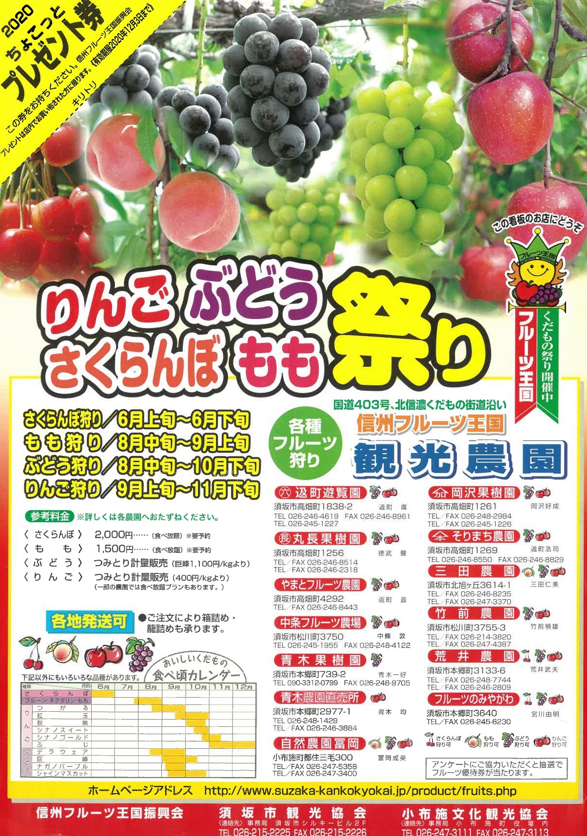 北信濃エリアで果物狩りができるスポット ながの観光net