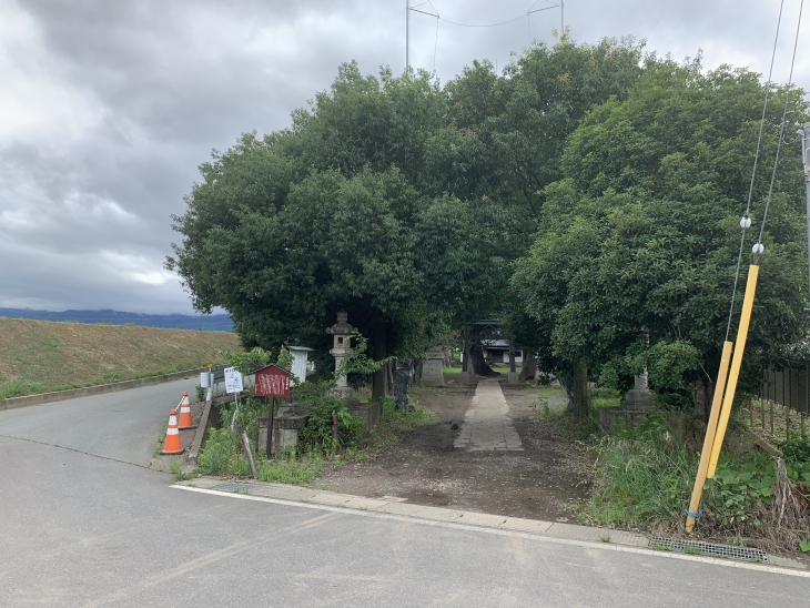 軻良根古神社 （自転車道合流地点）