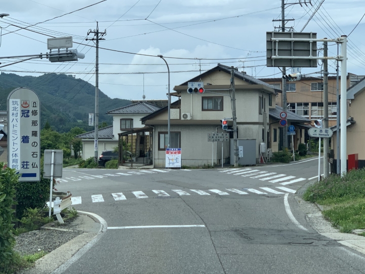 麻績村本町信号